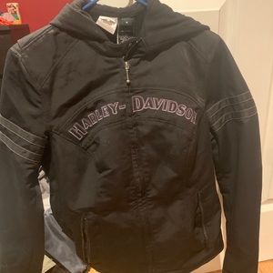 Harley Davidson riding jacket.